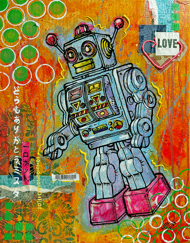 doma arigato soma robotto 16x20 by Carlos Apitz